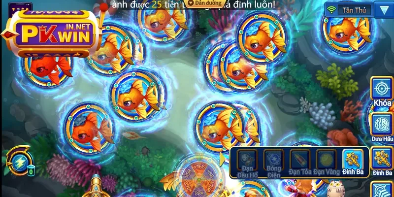 Săn được cá boss trong game 